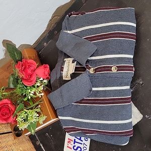 SEDGEFIELD long Sleeve Striped Polo Large